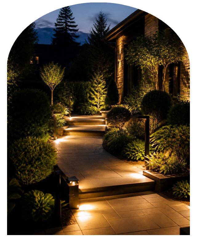 Ландшафтное освещение участка в Дивногорске от 25275 р. | Метпроект-Двн